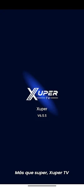 Xuper TV APK interface